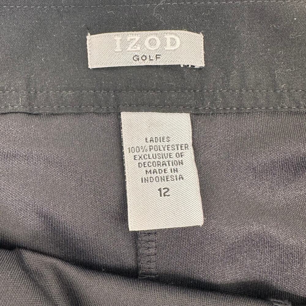 IZOD Black Golf Skort Women's Size 12 - Picture 8 of 10